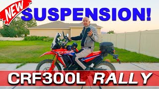 Rally Raid Level 1 Suspension on the Honda CRF300L Rally - Front and Rear