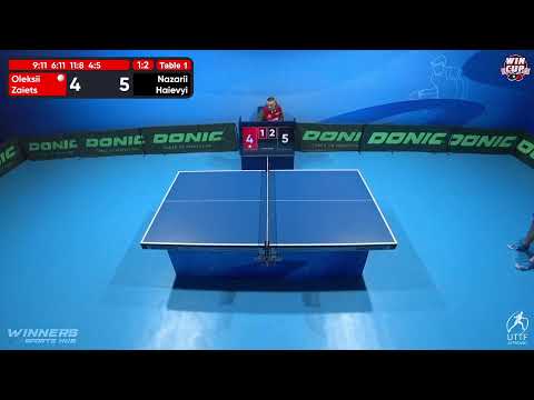 10:00 Oleksii Zaiets 1 - 3 Nazarii Haievyi West 1 WIN CUP 23.11.2022 | TABLE TENNIS WINCUP