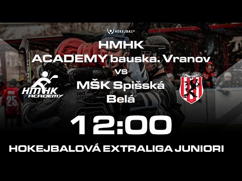 LIVESTREAM: HMHK ACADEMY bauska. VRANOV U20 - MŠK SPIŠSKÁ BELÁ U20
