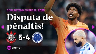 HUGO SOUZA HERÓI E GABIGOL ERRANDO! TODOS OS PÊNALTIS DA CLASSIFICAÇÃO DO TIMÃO CONTRA O CRUZEIRO