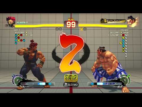 SSFIVAE~ Akuma (qal03) vs.  E.Honda (okagee) HD