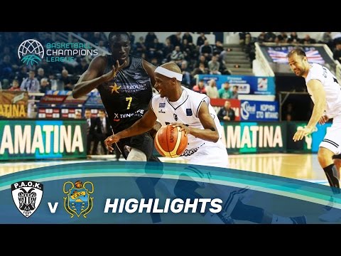 PAOK v Iberostar Tenerife - Highlights - Round 16 (1) - Basketball Champions League