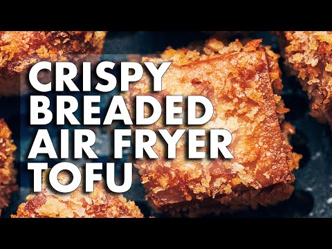 Crispy Breaded Air Fryer Tofu