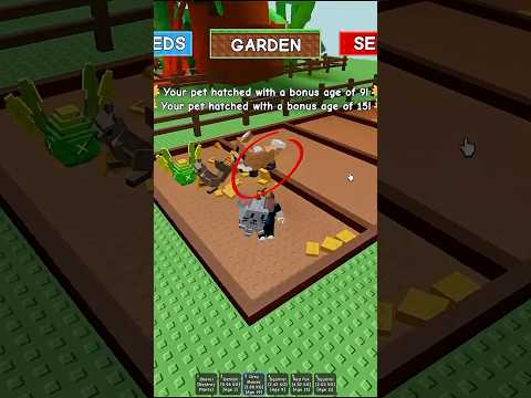 I FINALLY HATCHED A RED FOX IN GROW A GARDEN #growagarden #roblox #gag #games #gaming #gameplay