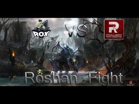 Power Rangers vs Rox.KIS game 1, CIS Carnage 2014, Epic battle near Roshan Dota 2