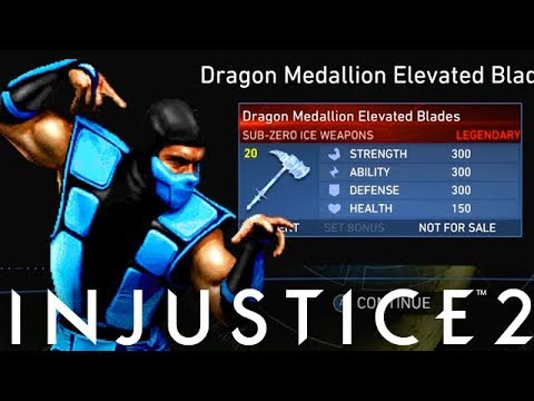 I GOT THE SUB-ZERO LEGENDARY GEAR! - Injustice 2 "Sub-Zero" Legendary Gear Gameplay