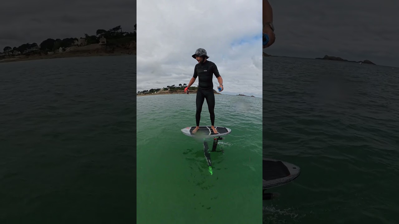 assist and tow dingy surf foil session
