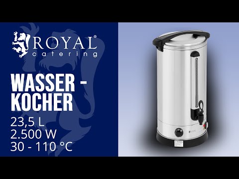 Video - Wasserkocher - 23,5 L - 2.500 W - doppelwandig