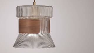 1_Watch A Video About the Possini Euro Carasco Wood and Gold Mini Pendant Light