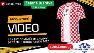 Pánský domácí fotbalový dres Nike Chorvatsko 2026 bílo-červený