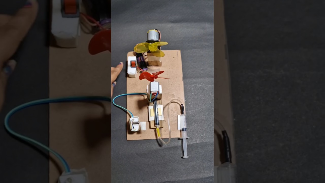 wind turbine electricity generation basic model #experiements #science #projectideas #shorts