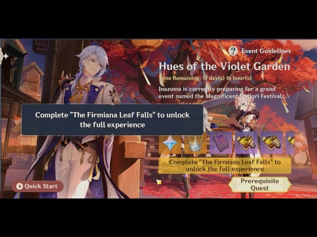 What Quest Is The Firmiana Leaf Falls The Firmiana Leaf Falls Genshin Impact quest: How to activate and complete