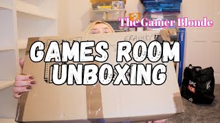 The Gamer Blonde - Unboxing the games room!