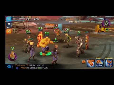War Offense - 331k Fantastic 4 vs 462k Sinister 6 - Marvel Strike Force