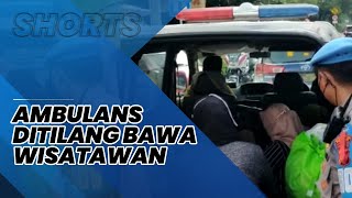 Viral Video Ambulans Penerobos 'One Way' Ditilang Polisi, Ternyata Bawa Wisatawan ke Puncak Bogor