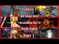Tekken 7 All Rage Arts Excluding DLC S Both Sides Part 1