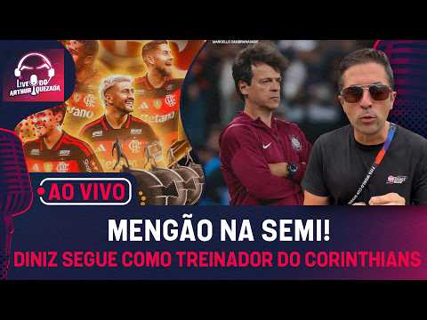AO VIVO: FLAMENGO TOMA SUSTO, MAS ESTÁ NA SEMI DA LIBERTA; DINIZ MANTIDO NO TIMÃO;CR7 CONVOCADO E +