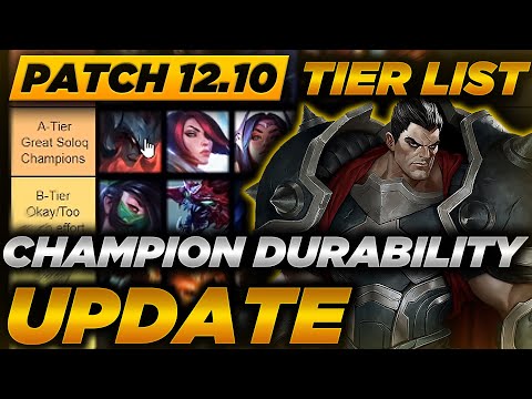 PREDICTIVE Toplane Tier List Patch 12.10 - Champion Durability Update - Who Wins? Who Loses?
