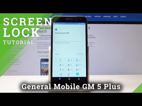 How to Add Lock Screen in General Mobile GM 5 Plus D - Set Up Screen Protection