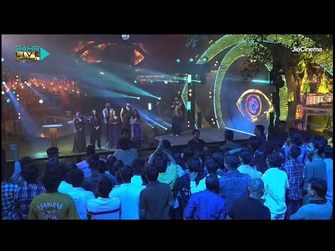Bigg boss night show with Tony kakkar  Asees Kaur and Top 5 contestants