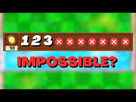 Can You Beat All Survival Levels With Only 3 Seed Slots? (PVZ)