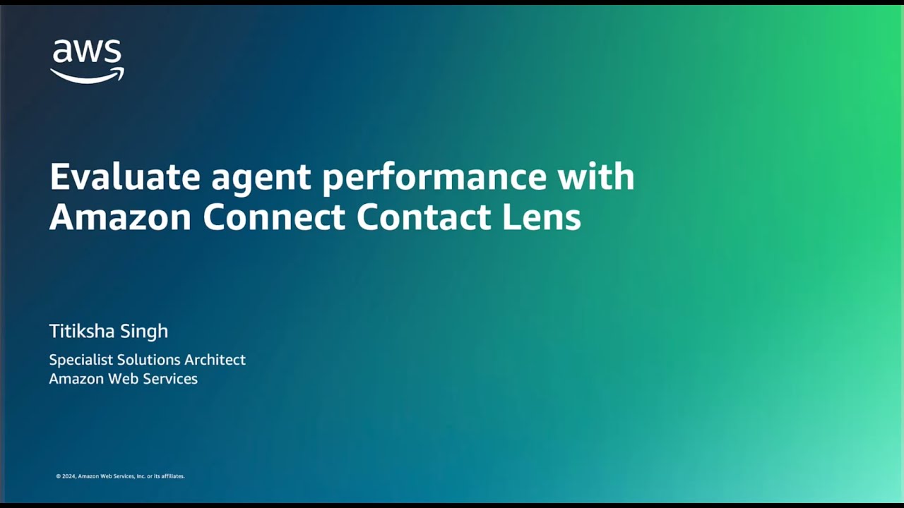 Evaluate agent performance - Amazon Connect Contact Lens
