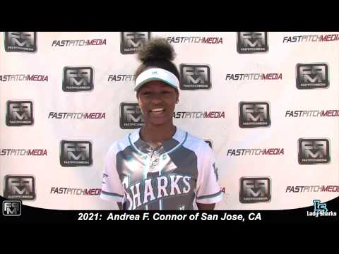 2021 Andrea F. Connor Athletic Outfielder Softball Skills Video - San Jose Lady Sharks 18 Gold