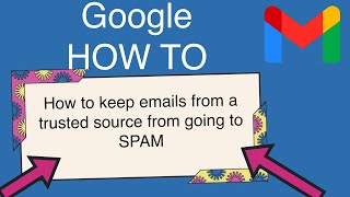Never send these email messages to SPAM in Gmail