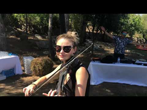 DJ Chen & MISS vio-LINE Soundcheck on Mallorca, Spain playing Stephan Bodzin - Zulu