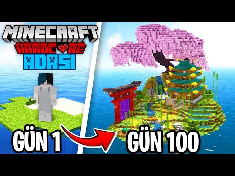 Minecraft'ta En ISSIZ Adada 100 Gün ÖLMEDEN Hayatta Kaldım