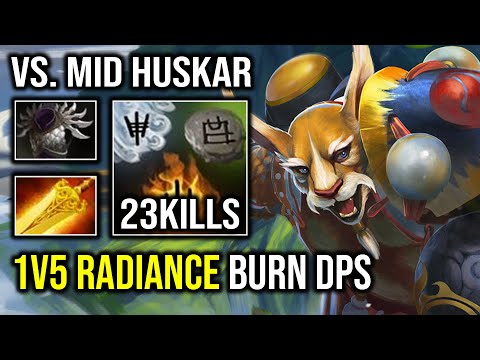 How to Play Mid Brewmaster Against Huskar with 1v5 Radiance Burn Per Sec Dota 2
