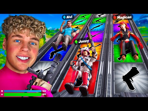5 YOUTUBER SLIDEN für LOOT in FORTNITE! ⚔️ (eskaliert)