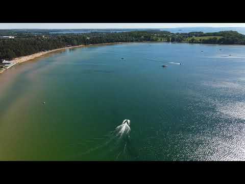 Cinematic flying at Varamobadet, Motala