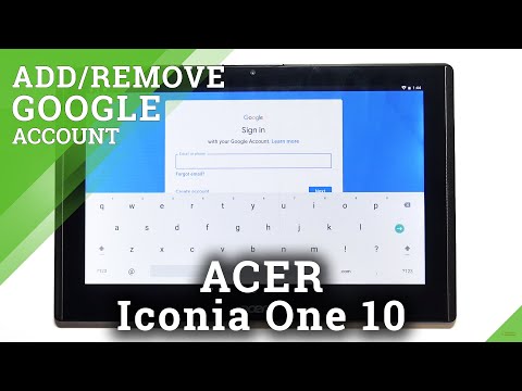 How to Add / Remove Google Account in ACER Iconia One 10 – Manage Google Users