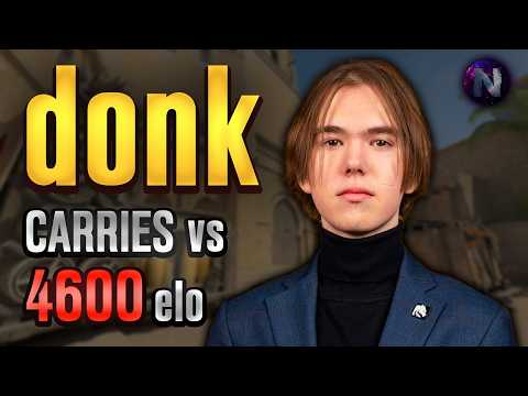 DONK Carries vs 4600 elo PRO on FACEIT! donk POV with COMMs (Mirage)