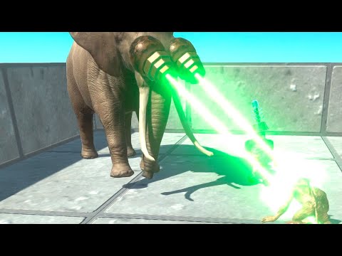 PLASMA ELEPHANT & WOLVERILLA vs EVERY UNIT   Animal Revolt Battle Simulator