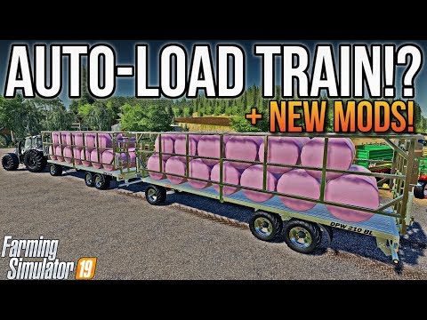AUTOLOAD BALE ROAD TRAIN!? | New Mods For Farming Simulator 19!