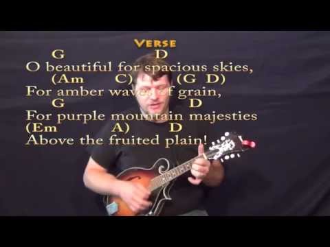 America The Beautiful - Mandolin Cover Lesson with Chords/Lyrics
