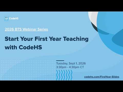 Start Your First Year Teaching with CodeHS thumbnail