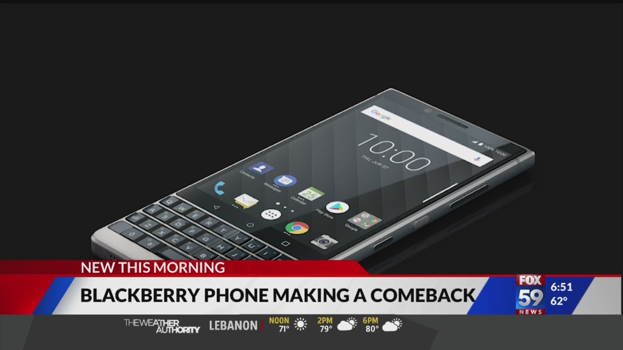 BlackBerry phone making comeback