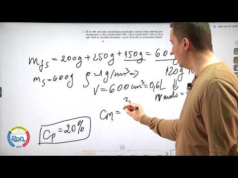 Chimie anorganică I Clasa a IX-a I Soluții apoase. Concentrația soluțiilor