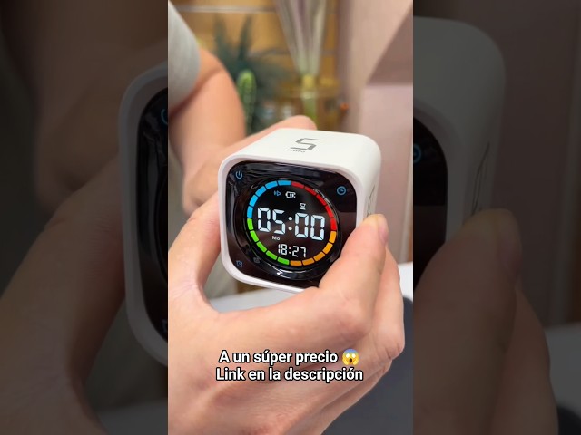 Vídeo relacionado con QUMOX Temporizador Digital En Cubo, Reloj De Cuenta Regresiva Recargable Con Sensor De Gravedad Y Modo Manual, 5/10/30/60 Minutos, USB-C, Pantalla LED, Alertas Con Vibración Y Sonido Para Estudio, Coc