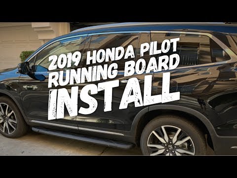 2019 Honda Pilot OEM Black Running Boards Install DIY
