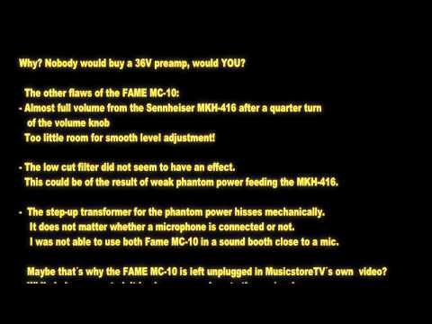 FAME MC-10 / MIC-10 Microphone Preamp Mikrofon Vorverstärker fast Test / Review