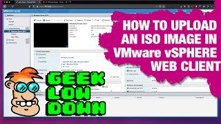 How to upload an ISO image in the vSphere Web Client