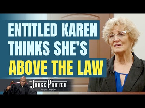 Entitled Karen Thinks She's Above The Law.