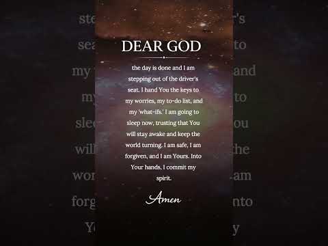 A Prayer for the Final Surrender of the Day