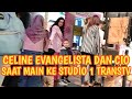 CELINE EVANGELISTA DAN CIO SAAT MAIN KE STUDIO 1 TRANSTV Red Carpet