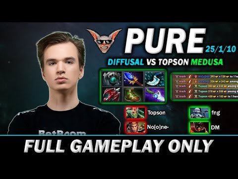Pure Meepo Diffusal build against Topson Medusa - Full Gameplay Meepo #398