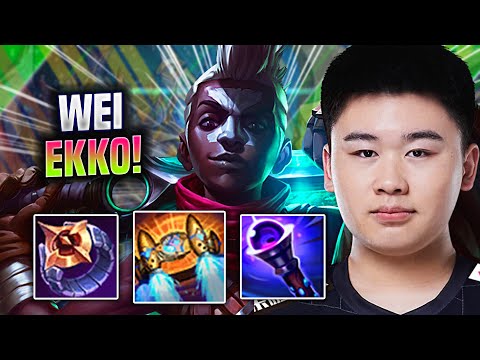 WEI IS SO CLEAN WITH EKKO! - RNG Wei Plays Ekko Jungle vs Lee Sin! | Season 2022